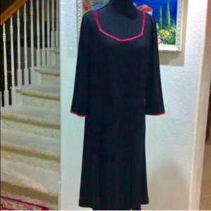 Black and pink flare Dress Reduced